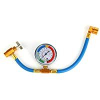 RASHION R134A - Manguera de carga con medidor para aire acondicionado de coche